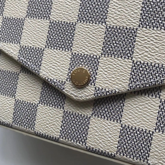 WIS Pochette Felicie Vuitton N63106 Bag Louis Damier 0819